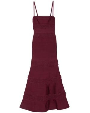 Hervé Léger Robe Longue Caitlin - Violet