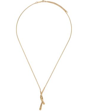 Soeur Goutte Necklace - Metallic