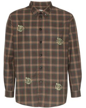 Henrik Vibskov Block Check-Pattern Shirt - Grey