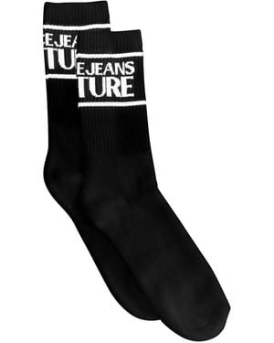 Versace Jeans Couture ロゴ靴下 - ブラック
