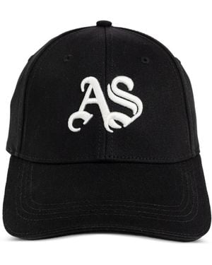 AllSaints Logo-Embroidered Baseball Cap - Black