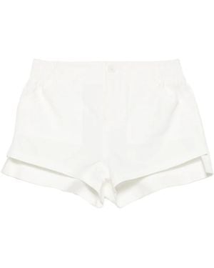 Coperni Pantalones Cortos De Vestir Con Botones - Blanco