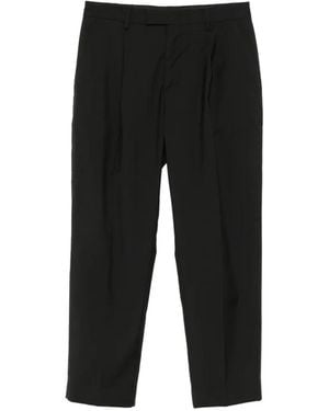 Low Brand Kim Pleated Trousers - Black