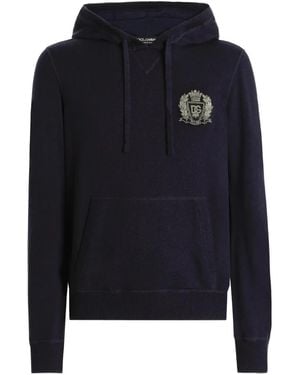 Dolce & Gabbana Embellished Hoodie - Blue
