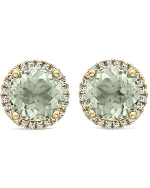 Kiki McDonough 18K Grace Amethyst And Diamond Stud Earrings - Metallic