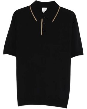 Paul Smith Gestreiftes Poloshirt - Schwarz