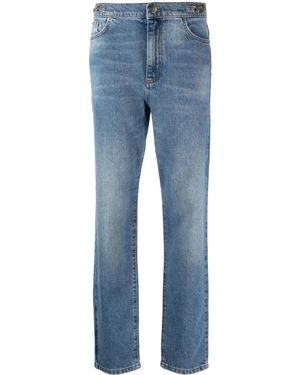 Twinset Stonewashed Straight-Leg Jeans - Blue