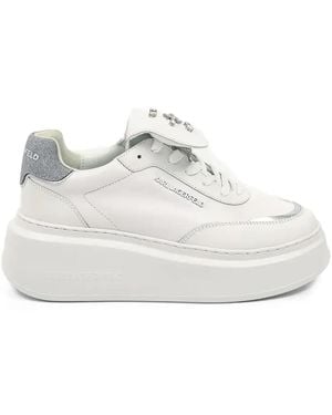 Karl Lagerfeld Anakapri Florastone Trainers - White
