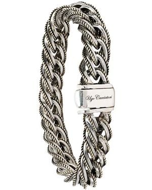 Ugo Cacciatori Dickes Kettenarmband - Weiß