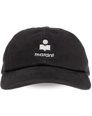 Isabel Marant Tomas Logo-Embroidered Baseball Cap - Black