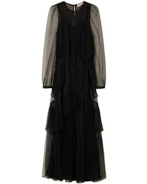 Twinset Tulle Maxi Dress - Black