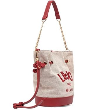ハンドバッグ LIU JO LOGO BUCKET BAG Medium bucket bag with logo colour black | Liu Jo