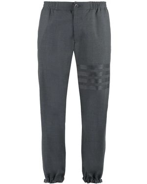 Thom Browne Pantaloni Sartoriali Crop - Grigio