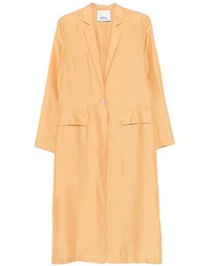 Erika Cavallini Semi Couture Pocket Single-Breasted Coat - White