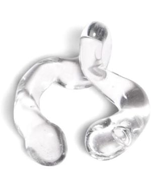 Salvárea Interconexión Twisted Ear Cuff - White