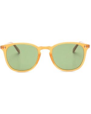 Garrett Leight Kinney Round-Frame Sunglasses - Green