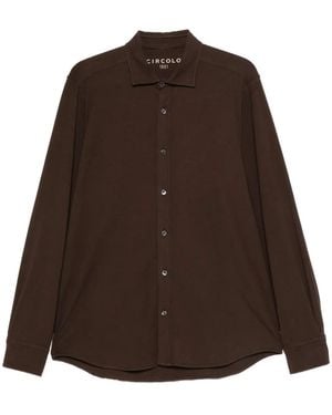 Circolo 1901 Jersey Overhemd - Bruin