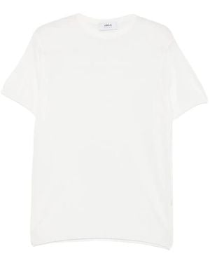 VELA SHOP Short-Sleeve Crew-Neck Jumper - White