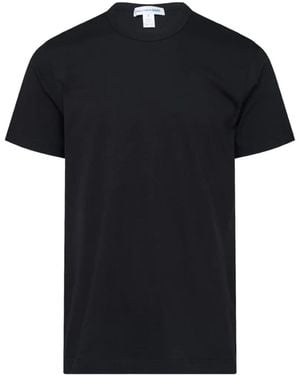 Comme des Garçons Logo-Print Cotton T-Shirt - Black