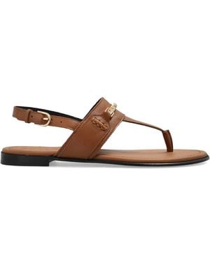 Furla Buckle Strap Sandals - Brown
