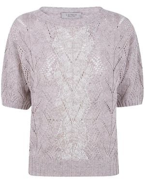 D.exterior Openwork T-Shirt - Natural