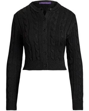 Ralph Lauren Cable-Knit Cardigan - Black