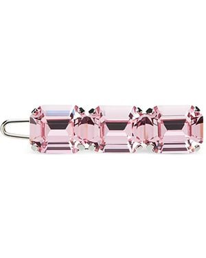 Maison Michel エメラルドカット ヘアクリップ - ピンク