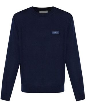 Givenchy Logo-Patch Jumper - Blue