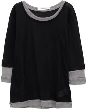 GIMAGUAS Langarmshirt Im Layering-Look - Schwarz