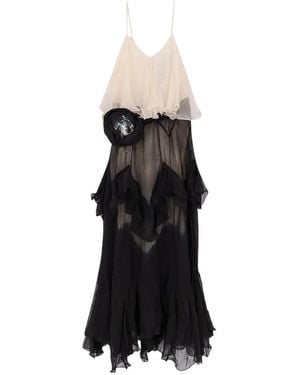 Mes Demoiselles Belvy Ruffled Maxi Dress - Black