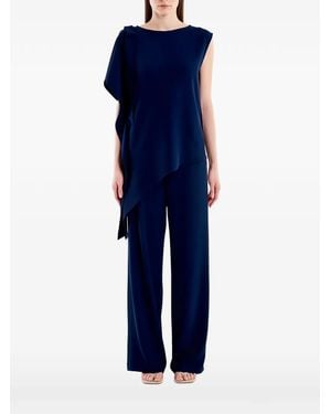 ViCOLO Asymmetric Ruffled Top - Blue
