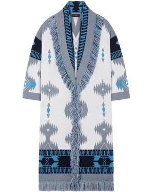 Alanui Abrigo De Punto De Intarsia - Azul
