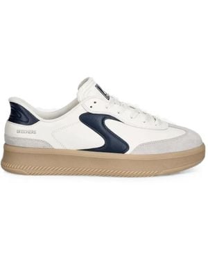 Skechers Slip-Ins Hotshot Panelled Trainers - White