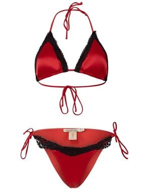 Paramidonna Kourtney Lace Bikini - Red