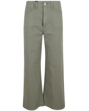 PAIGE Anessa patch-pocket trousers - Grün