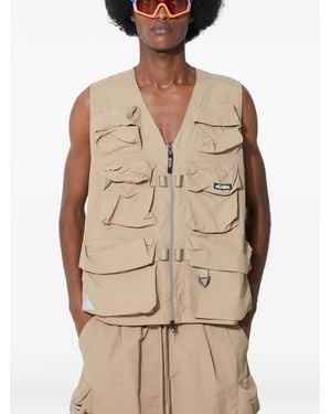 Manastash Multi-Pocket Mesh-Panel Vest - Natural
