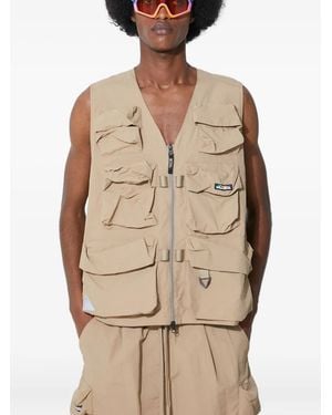 Manastash Multi-Pocket Mesh-Panel Vest - Natural