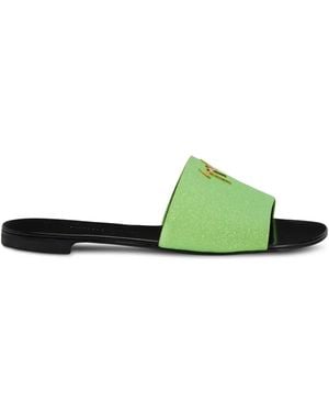 Giuseppe Zanotti Shirley Glitter Sandals - Green