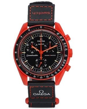 Swatch X Omega Mission On Earth Lava 42Mm Watch - Red