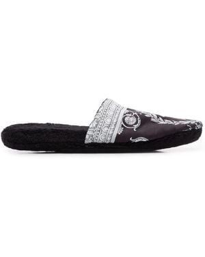 Versace I Baroque Slippers - White
