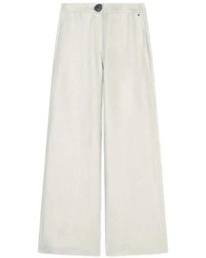 ARMANI EXCHANGE Wide-Leg Twill Pants - White
