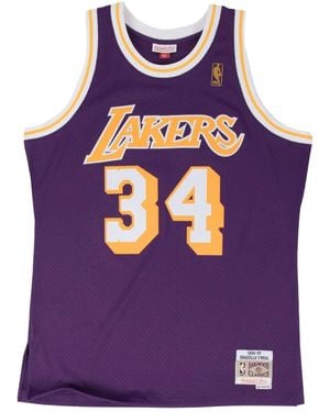 Mitchell & Ness Shaquille O'Neal Nba Los Angeles Lakers 1996 Road Swingman Tank Top - Purple