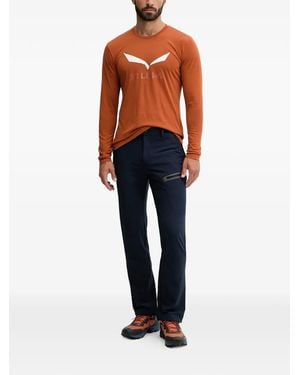 Salewa Pantalon Terminal Durastretch À Détails De Zips - Blue