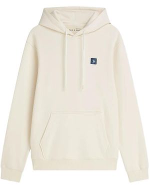 Scotch & Soda Logo-Patch Drawstring Hoodie - White