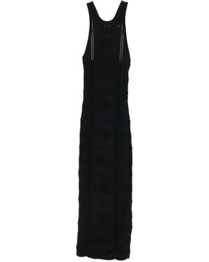 Nanushka Robe Longue Ainhoa À Dos Nageur - Noir