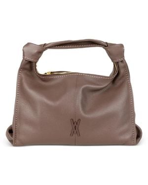 VISONA Clutch Con Manico - Marrone