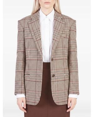 FEDERICA TOSI Glen-Plaid Blazer - Brown