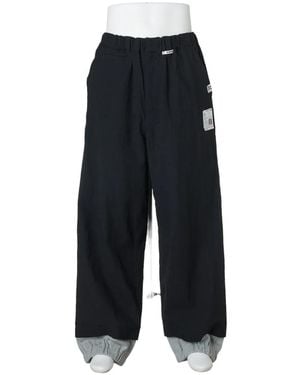 Maison Mihara Yasuhiro Pantalones De Chándal A Capas - Azul