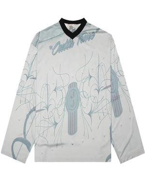 JUNGLES JUNGLES Outta Time Mesh Jersey T-Shirt - White