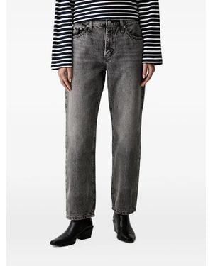 Levi's Easy Dad Washed Straight-Leg Jeans - Gray